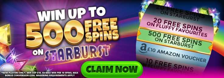 up to 500 free spins